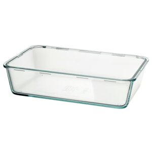 IKEA 365+Dóza na potraviny, velké obdélník/sklo, 3.1 l